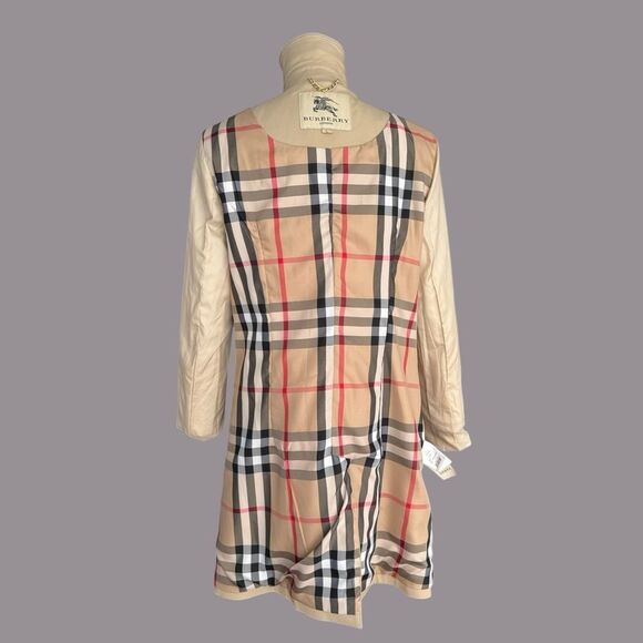 BURBERRY EUC mid-length belted Gabardine trench in Honey Size L - Picture 6 of 11
